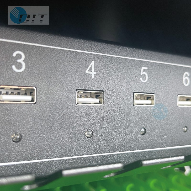 Premium Black Charging Cabinet with Versatile Power Solutions