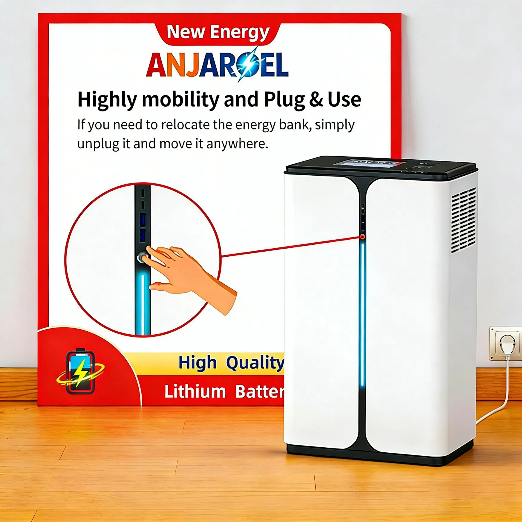Lithium Cell 51.2kwh Home Energy Storage System, All-in-One Residential Power Backup for off-Grid Solar