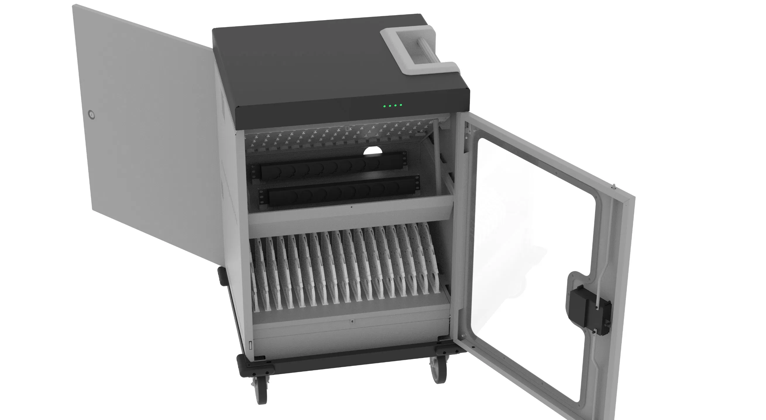 24/30/32/36 Devices Laptop Charging Cabinet Charging Trolley Charging Cart with Smart Power Management
