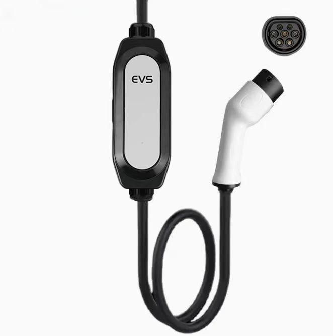 EV AC Charger Portable Home Use Type1/Type2/Chademo/GB/T Connector 5m Cable Length Waterproof Outdoor or Indoor EV AC Charger