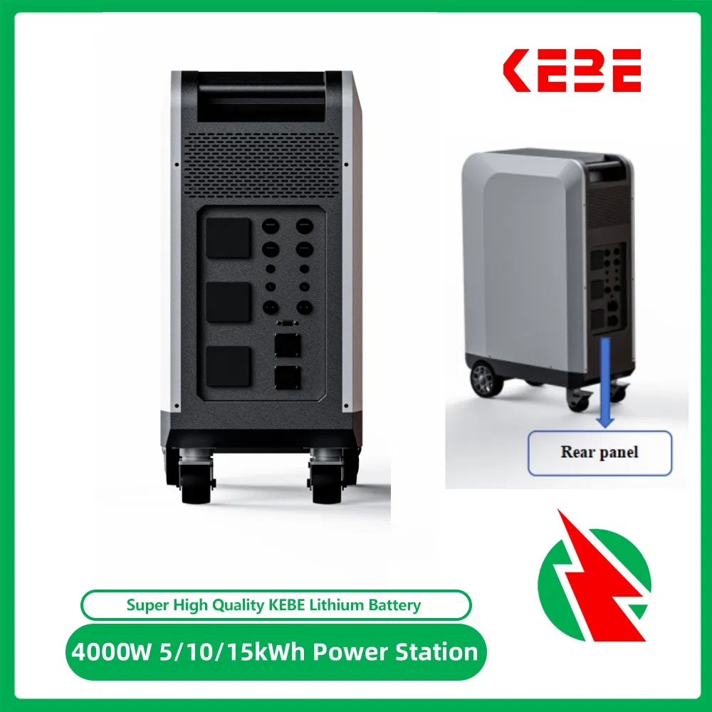 UPS Online 15kwh Home Solar Power System 4000W Lithium Ion Battery EV Charging Energy Storage System