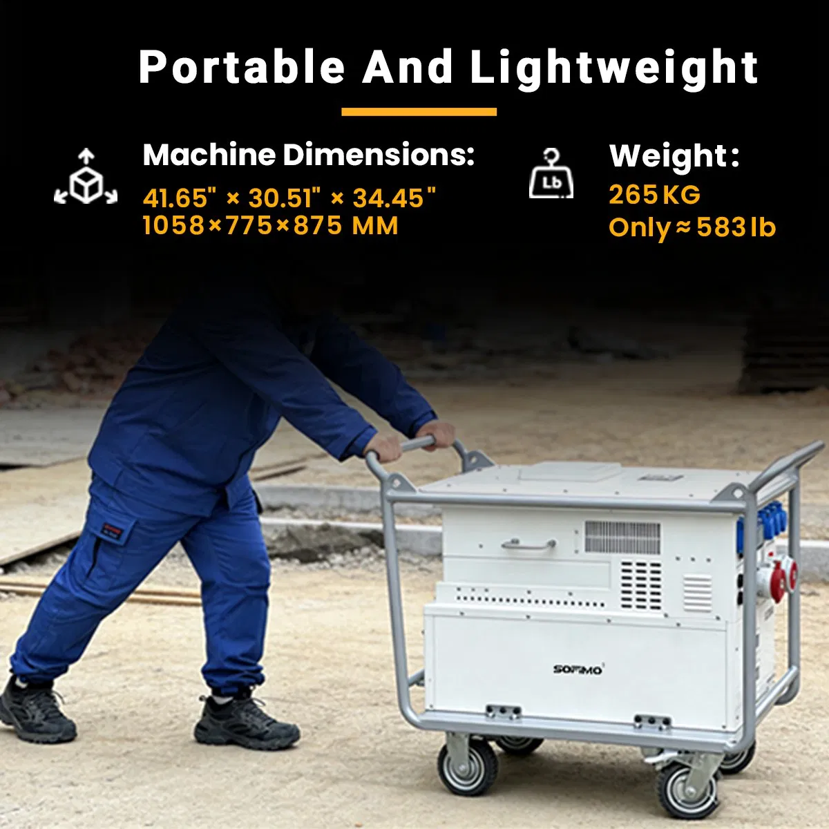 Mobile Solar Power Station with LFP Battery and Ultra Fast 2 Hour Charging