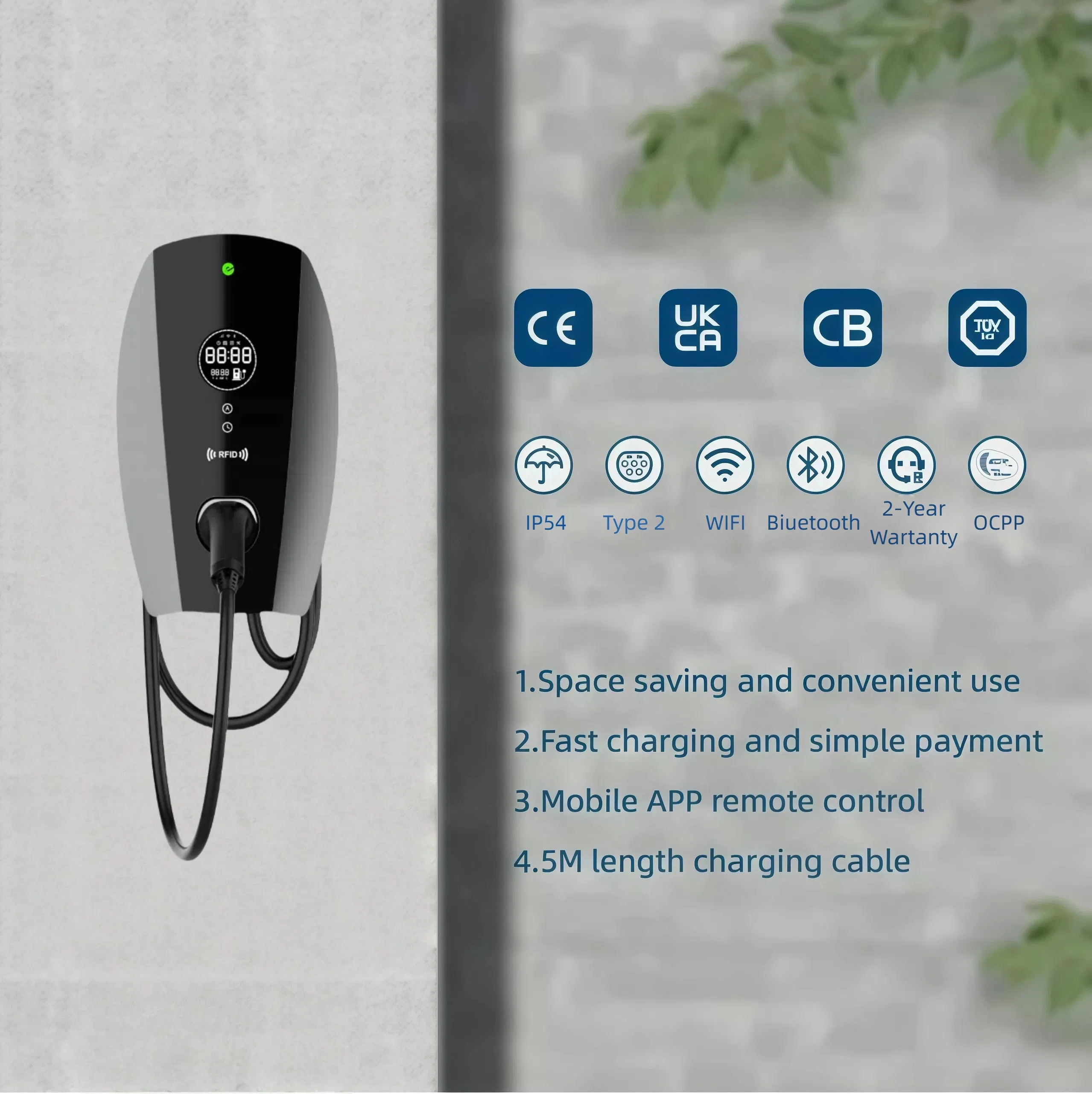 EV Charger Side View