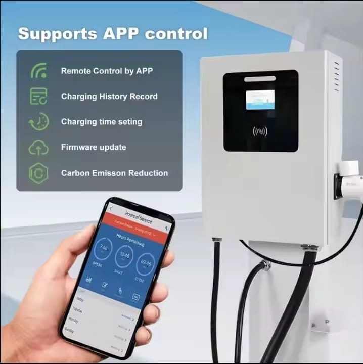 7kw 20kw 30kw 40kw Wall-Mounted DC Fast Charger for Electric Vehicles, CCS2 Interface EV Charging Station, Smart Wallbox Evse for Commercial &amp; Home Use