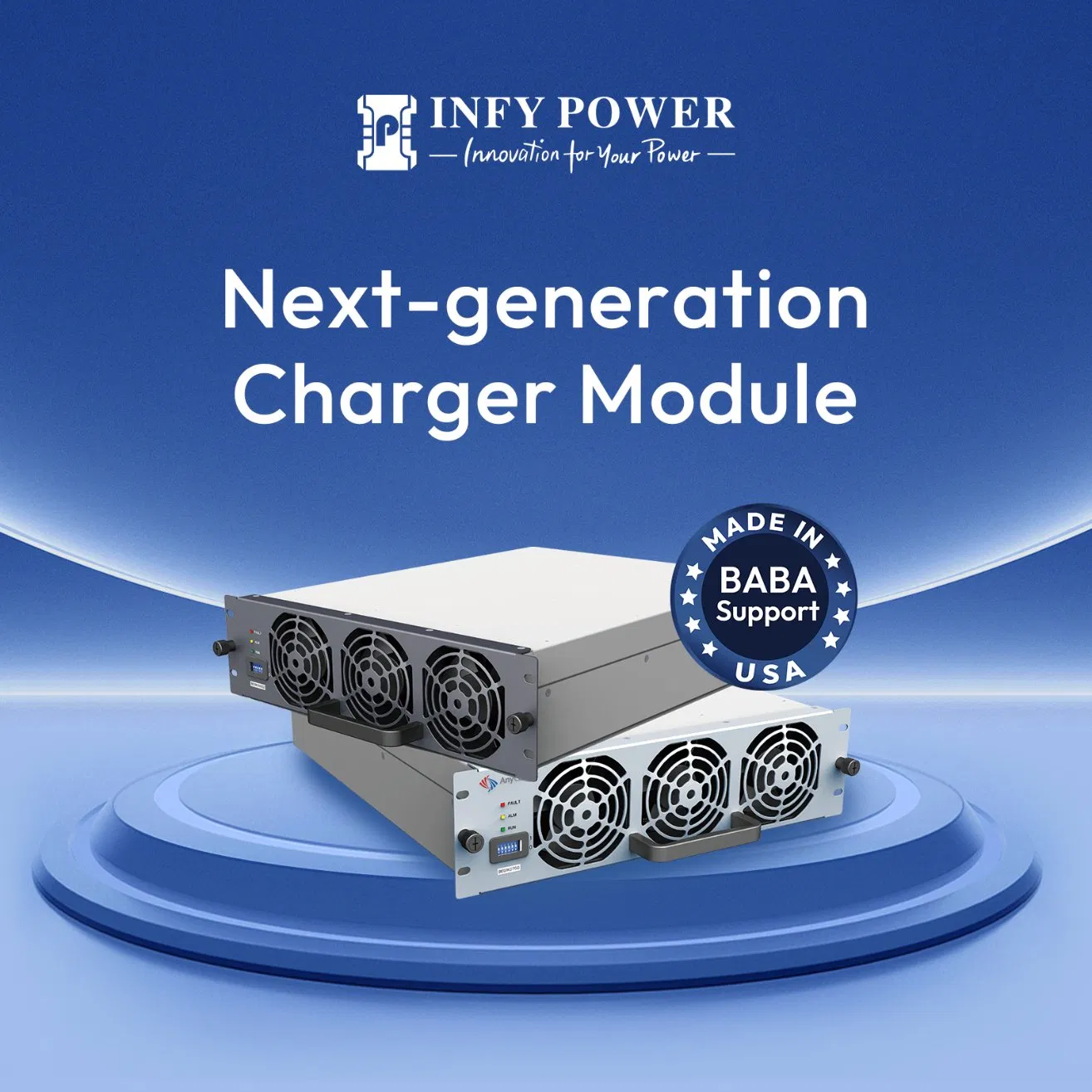Infypower High Power Density 40kw DC Charging Module for EV Charger Baba Support