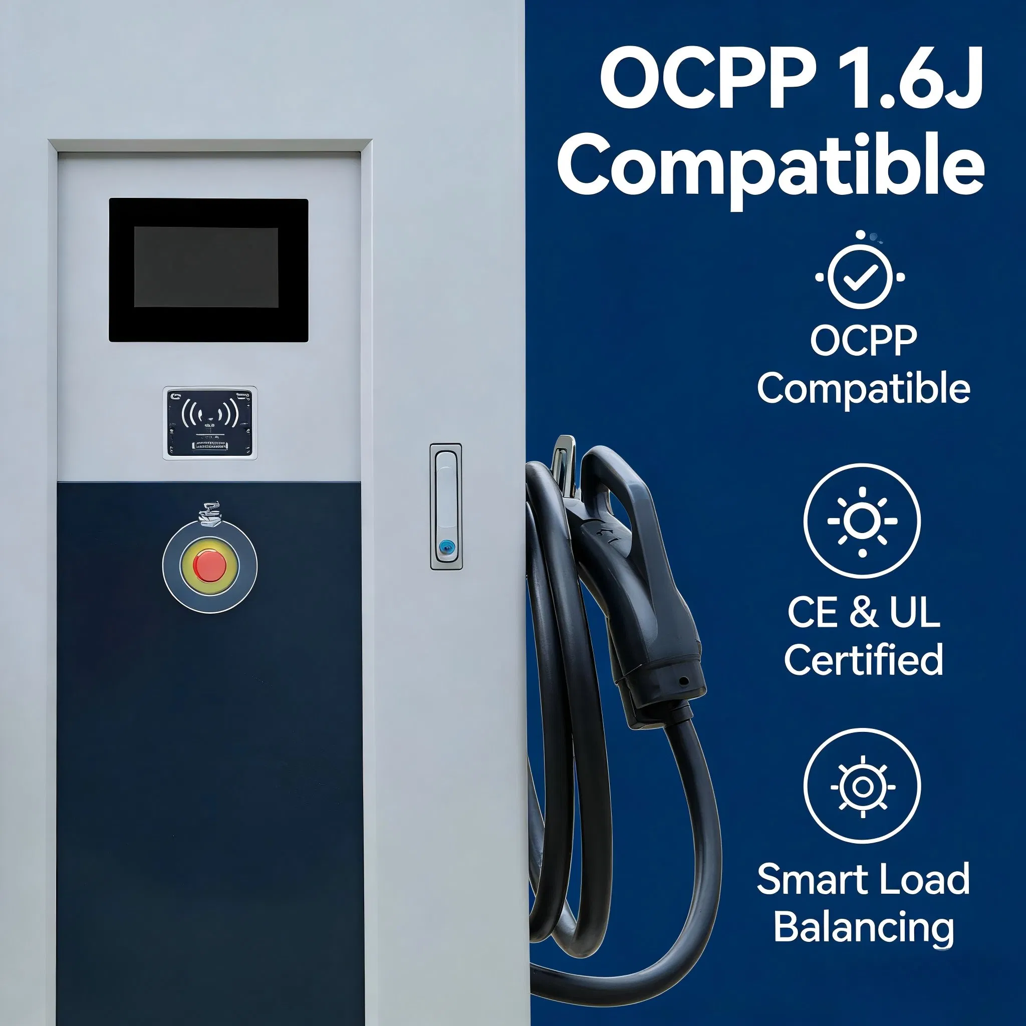 Dual Gun Floor-Standing DC EV Charging Station 60kw-240kw Commercial Public Fast Charger