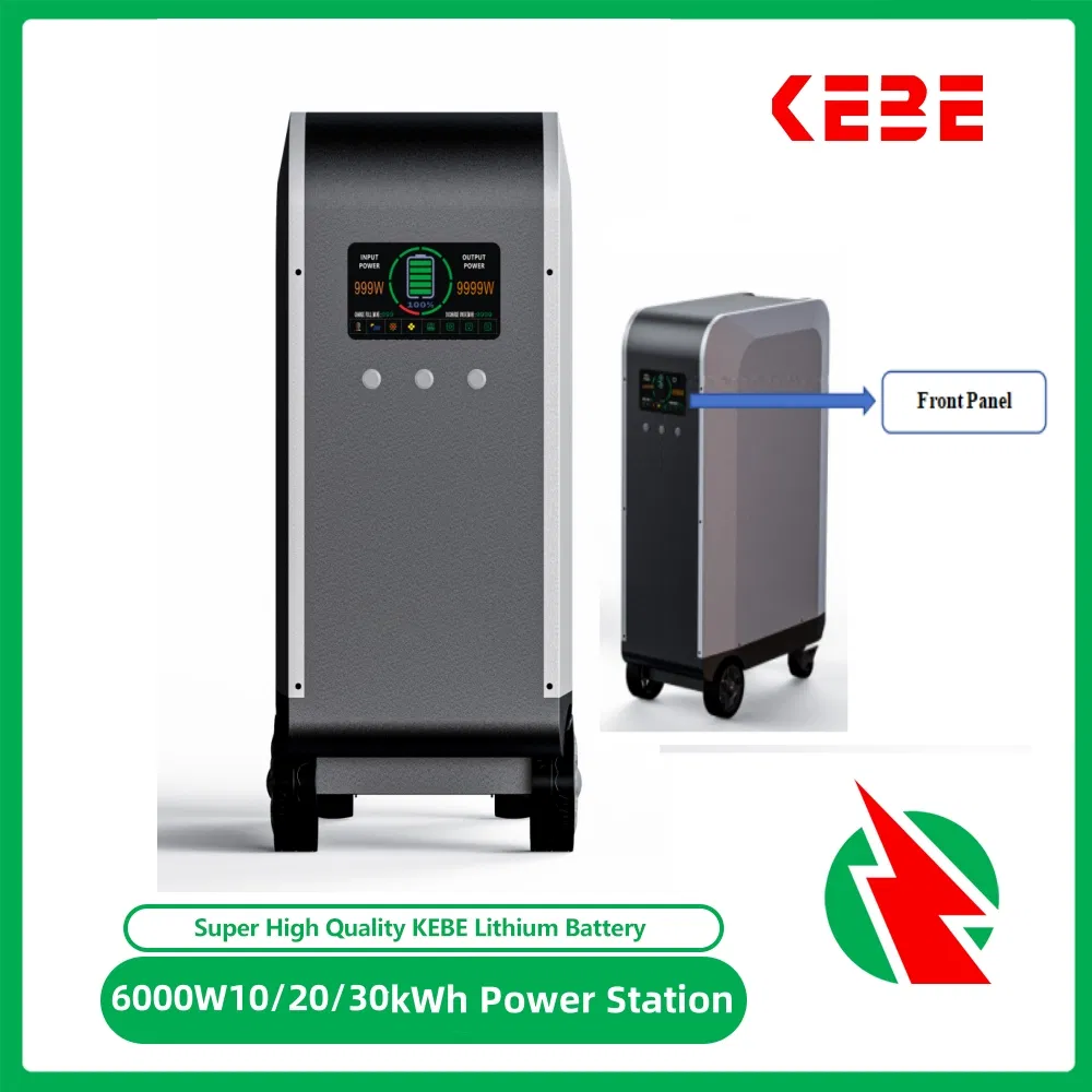 30kwh Solar Power System Online UPS 6kw Home EV Charging Stable Voltage &amp; Frequency Rechargeable Lithium Battery Energy Storage System