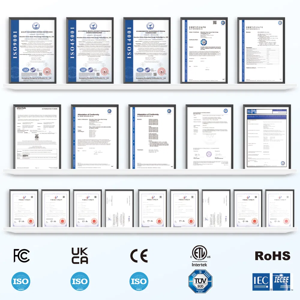 Gocean Home 16A WiFi 3.5 Kw Electric Car Factory Home Fast Level 2 AC Type 2 Station Electric Car 7kw Portable EV Charger