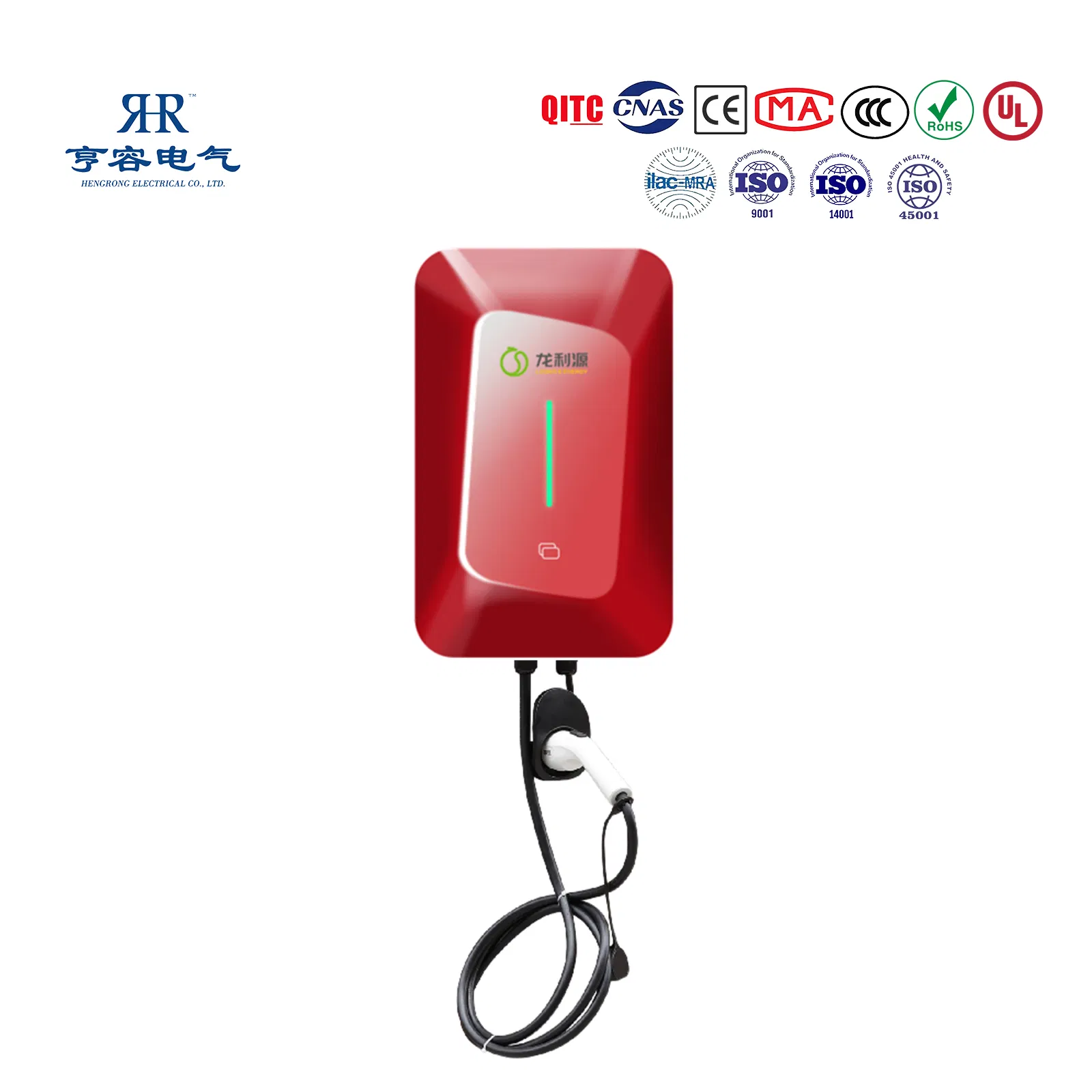 EV Charger Home Charger 7kw AC Charger Electric Vehicle Charging Station Floor Standing Charger Smart Charger Plug and Play Card Charging