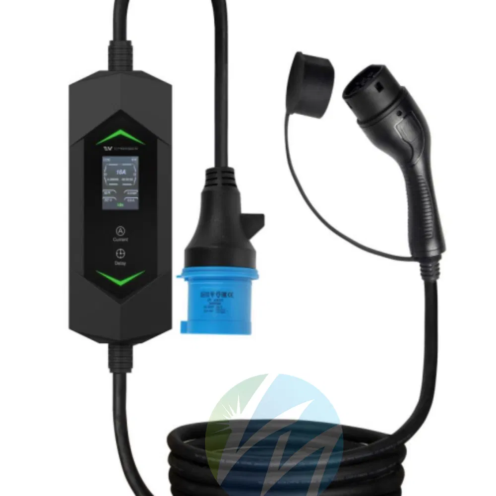 AC Portable Home Use Electric Vehicle Chargers 3.5kw7kw14kw 16A32A40A Mobile Electric Car Home Charging Solar Charger Type1type2 Gbt EV Car Charger