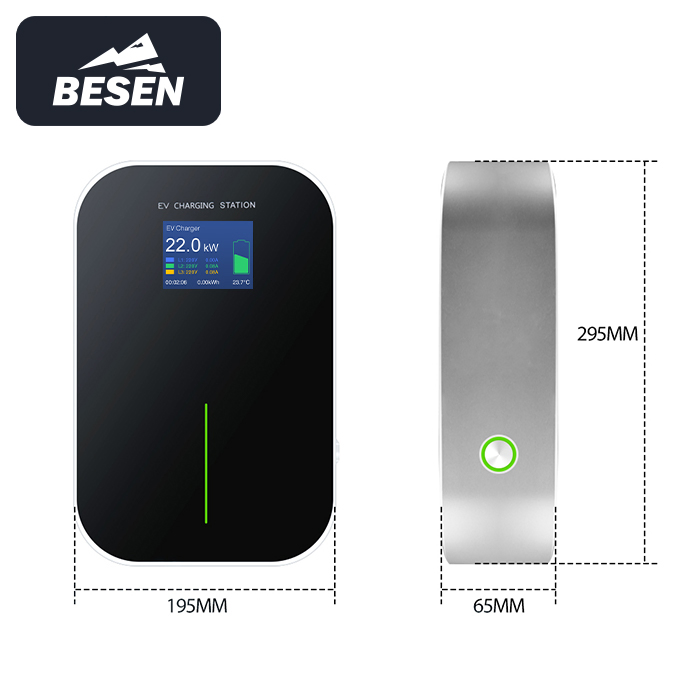 Besen Wholesale CE TUV RoHS Approved 16A 32A 3.6kw 7kw 11kw 22kw APP WiFi EV Charger Wallbox Type 1 Type 2 Electric EV Car AC Charging Stations