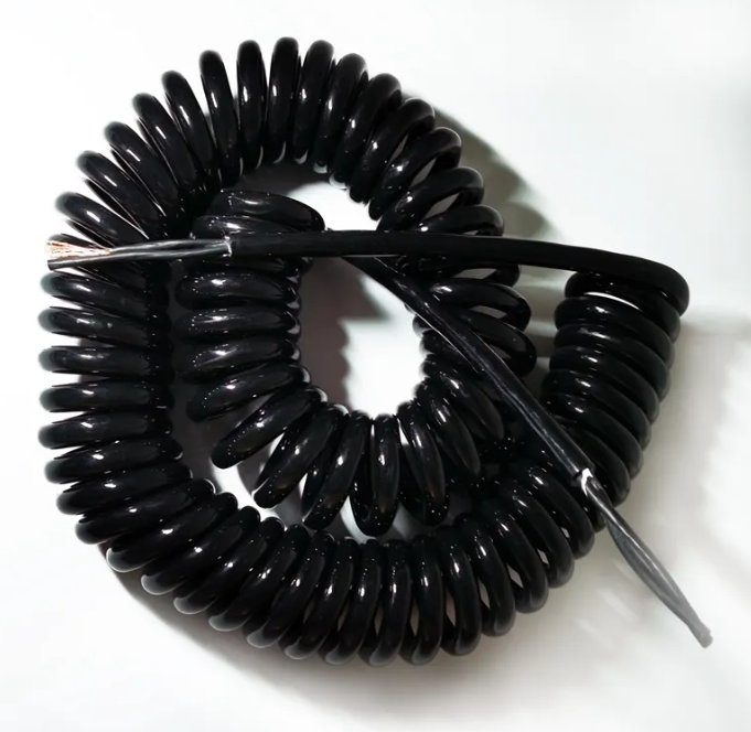 Medical Call Machine Protector Wire Charging Spiral Coiled Cable Microphone 8 Core Spiral Cable Assembly