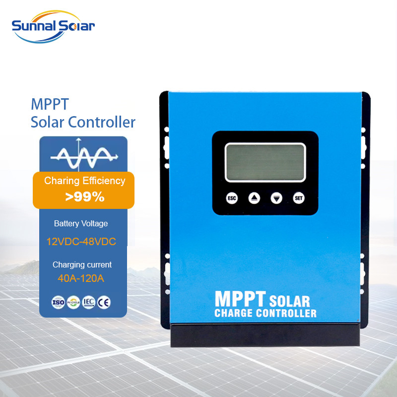 High Voltage MPPT Power Controller Solar 80AMP 100AMP Solar Panel Inverter Smart Controller System