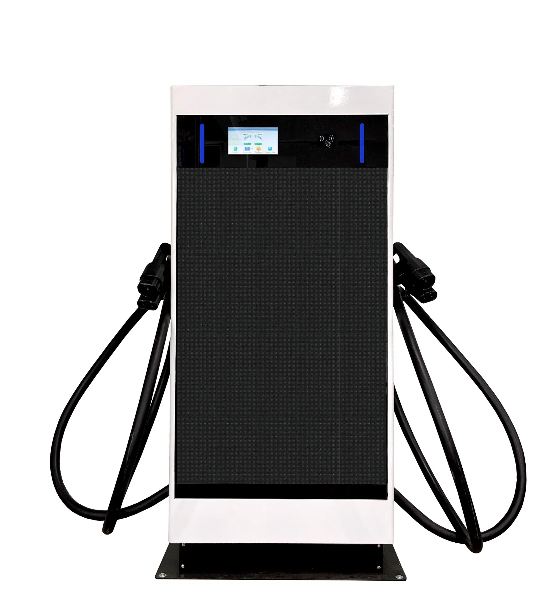 Smart DC Evse 60kw with Advertising LCD Floor-Standing EV Fast Charging Station