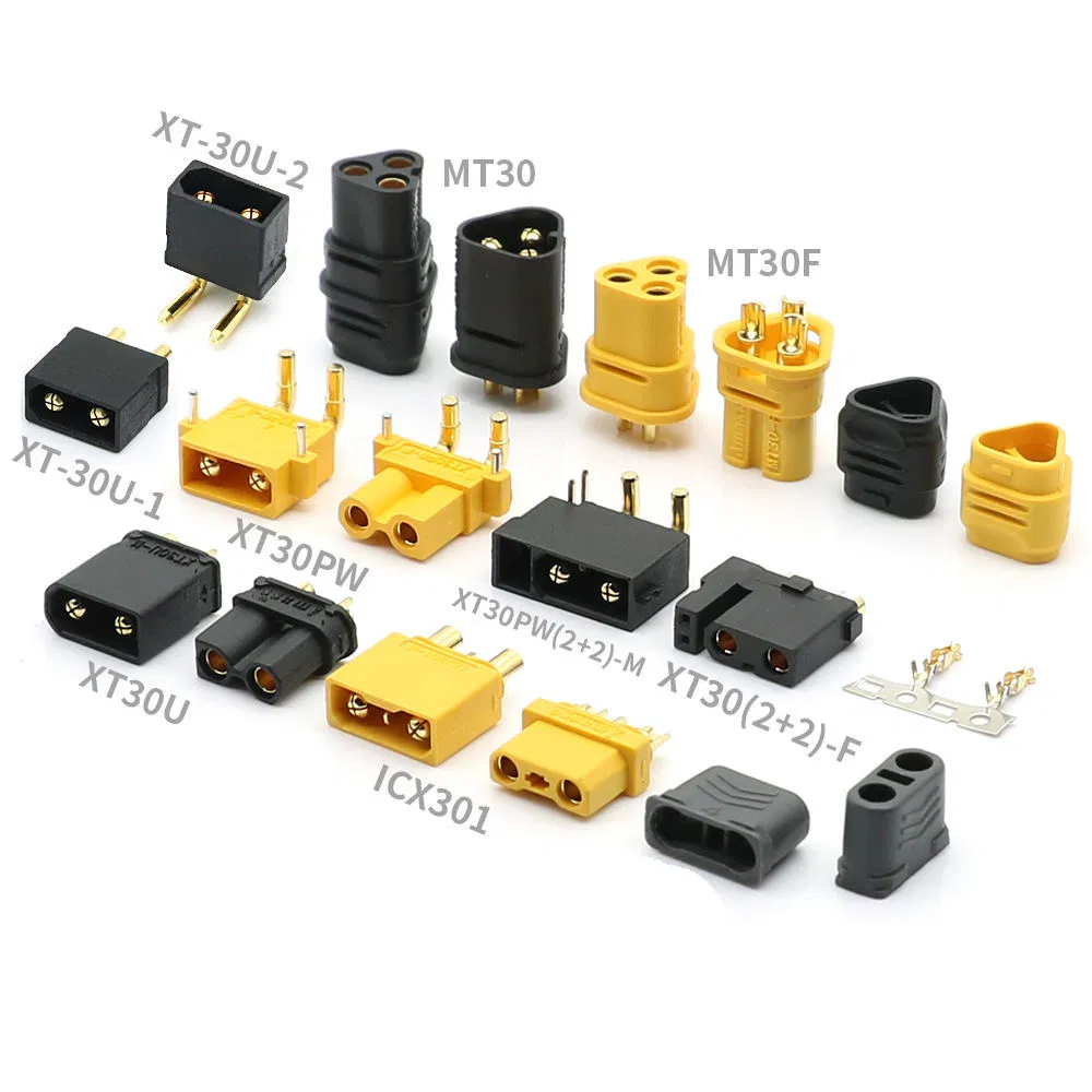 OEM/ODM Xt30 Xt60 Xt90 Male Female Amass High Current IP67 Gold Plated Copper Connector Cable Assembly for Electronic Machines