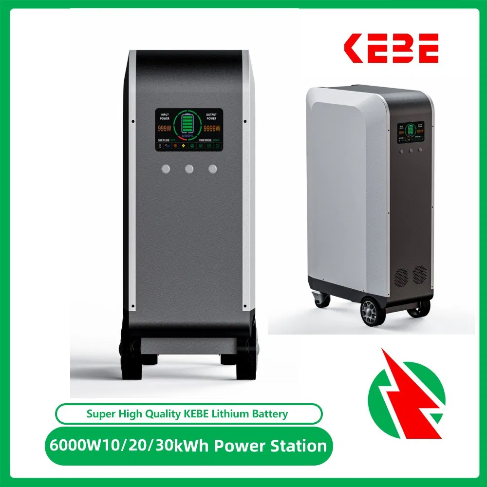 Online UPS 20kwh30kwh Home Solar Power Solution Lithium Battery 6kw EV Charging Energy Storage System