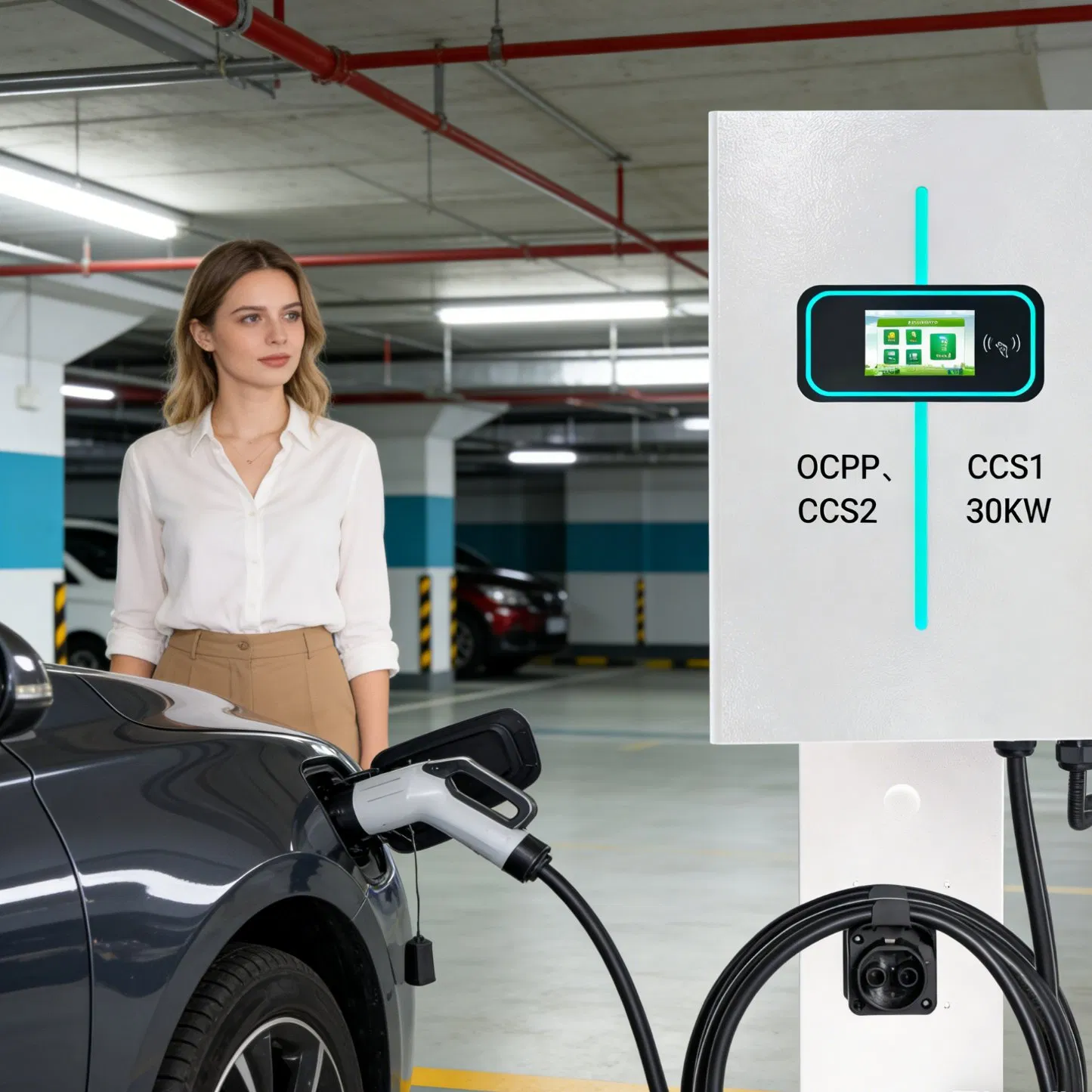 40kw Ocpp CCS2 EV Charging Station for Efficient Energy Management