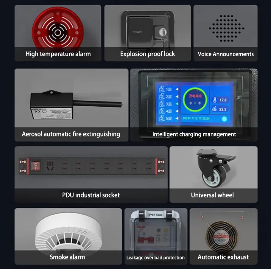 Smart Yellow C-Type Charging Cabinet