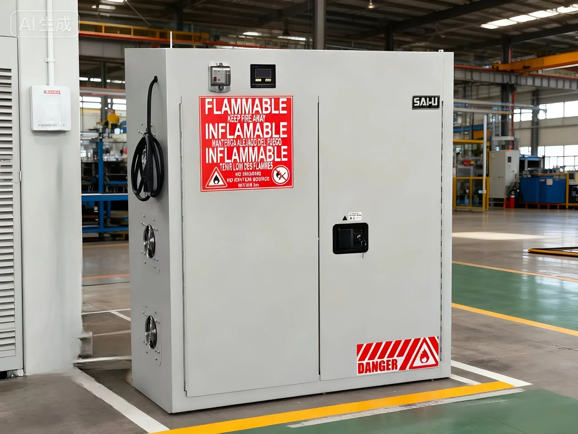 Sai-U Standards Battery Charging Cabinet Power Tools Storage Cabinet Bcc0030 30 Gal