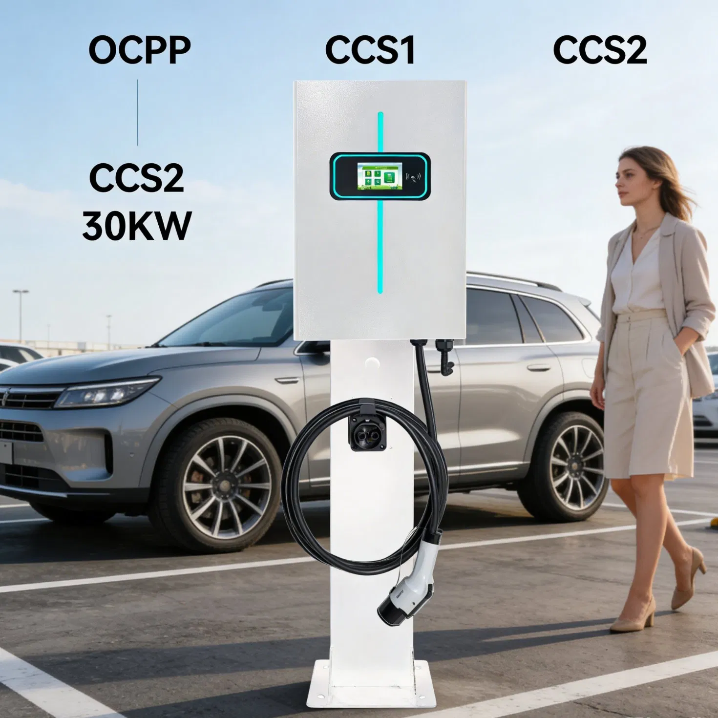40kw Ocpp CCS2 EV Charging Station for Efficient Energy Management