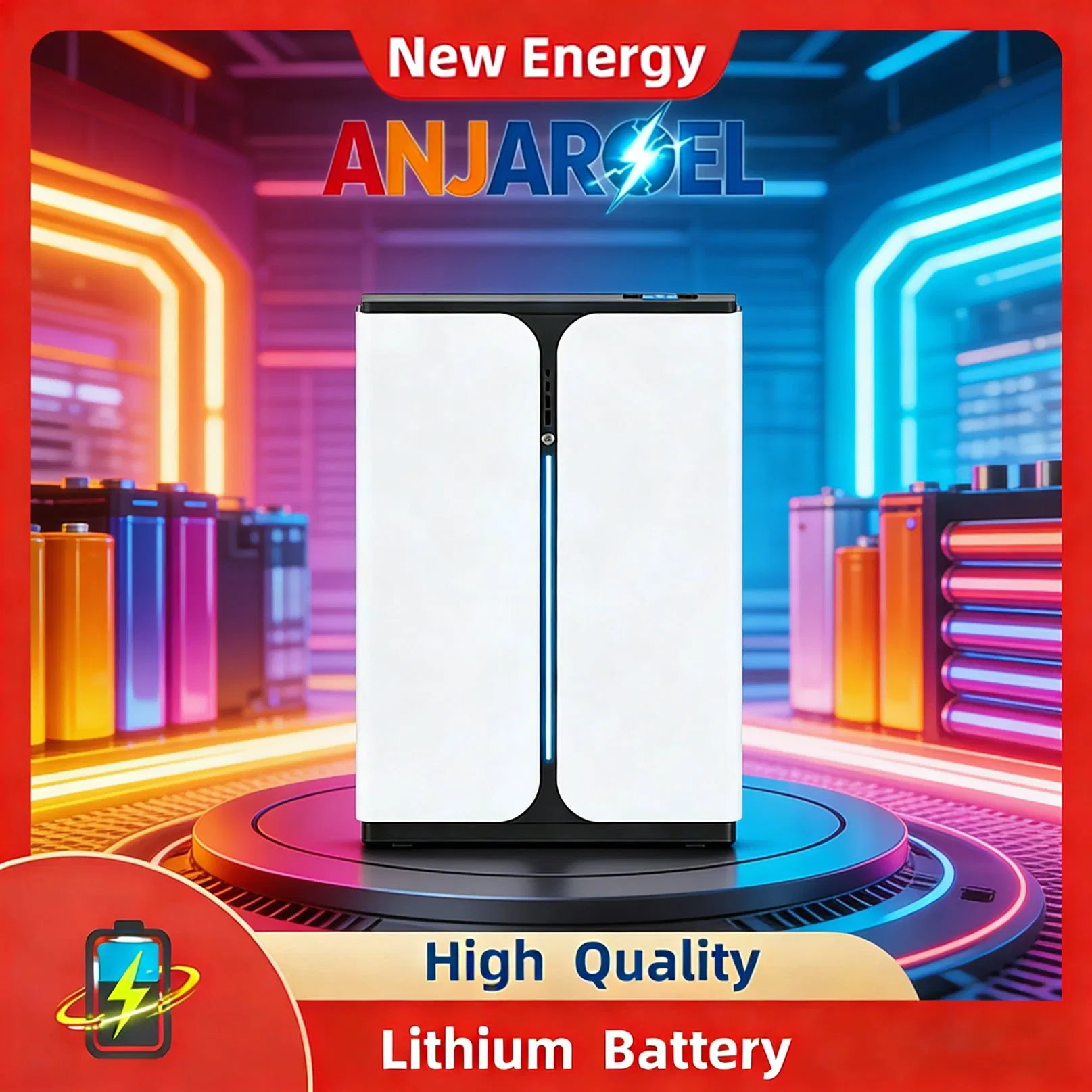 Lithium Cell 51.2kwh Home Energy Storage System, All-in-One Residential Power Backup for off-Grid Solar