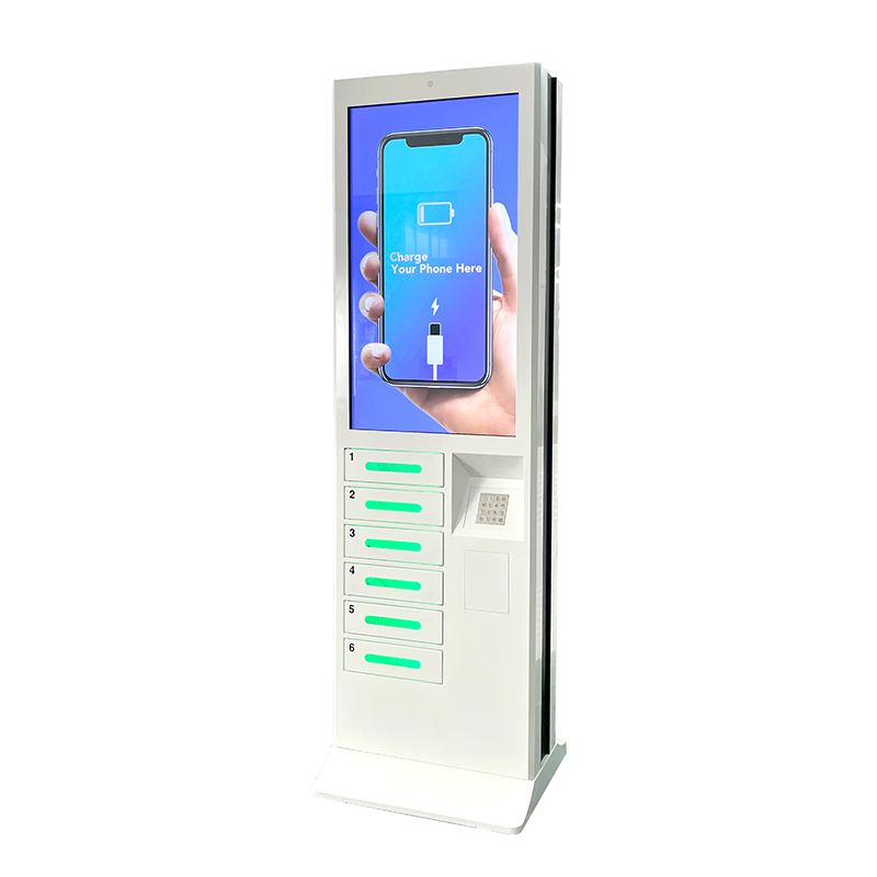 Floor Standing Cellphone Charge Station with Cell Phone Charging Locker