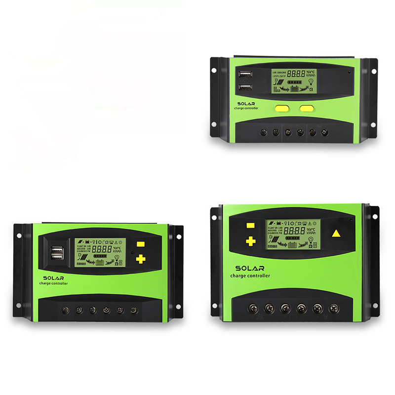 Smart 12V 24V Auto Solar Panel Charger Regulator for Lead Acid Battery 20A 30A 40A 50A 60A PWM Solar Charge Controller