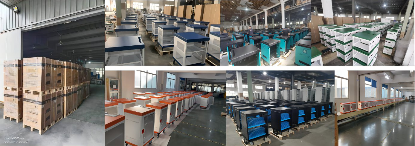 24/30/32/36 Devices Laptop Charging Cabinet Charging Trolley Charging Cart with Smart Power Management