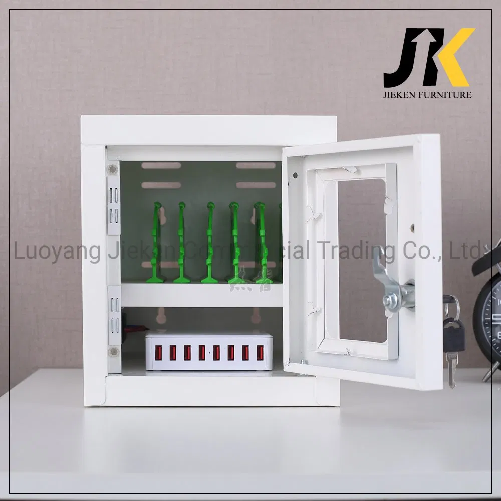 Jk Power Box Mobile Charging Storage Cart 6 Ports iPad Laptop Smart Phone Charging Cabinet