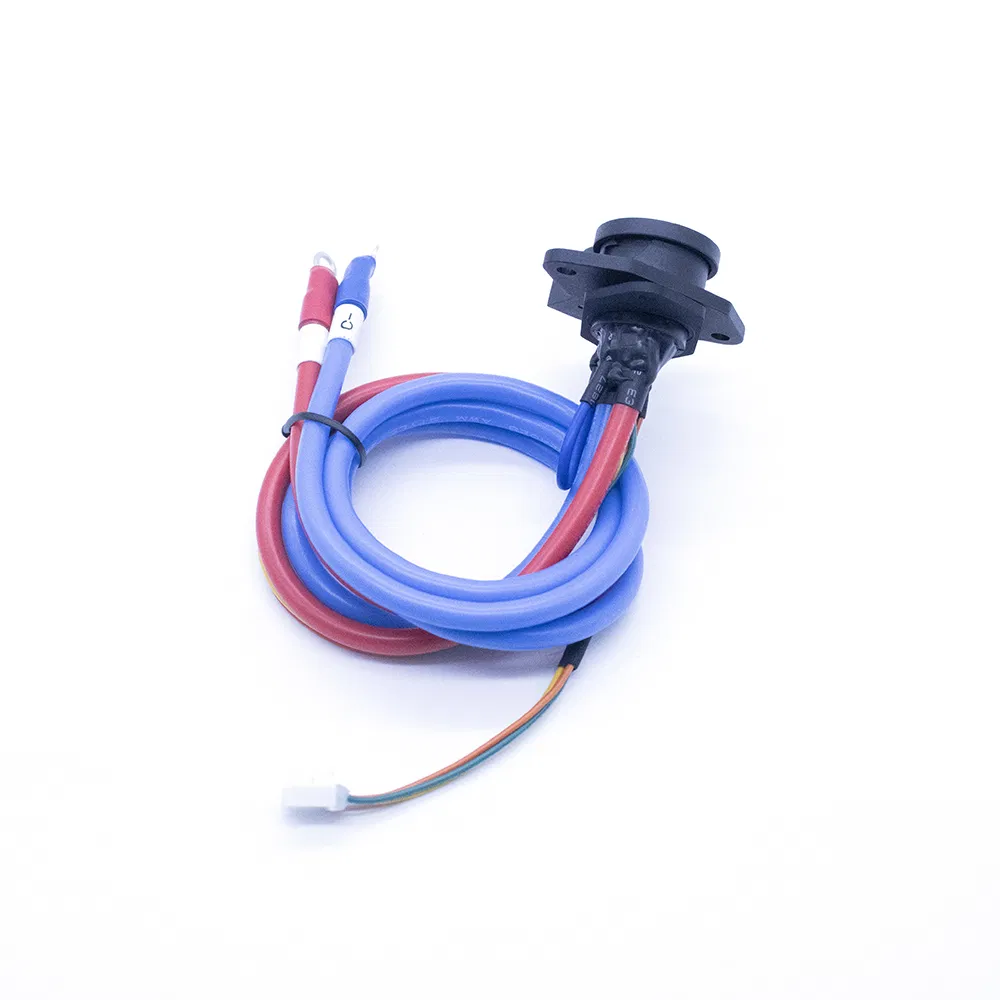 M23 2+1+5 Pole Automatic Drop Cover Charging Port Assembly with Wiring Harness for High End E Bike E Scooter