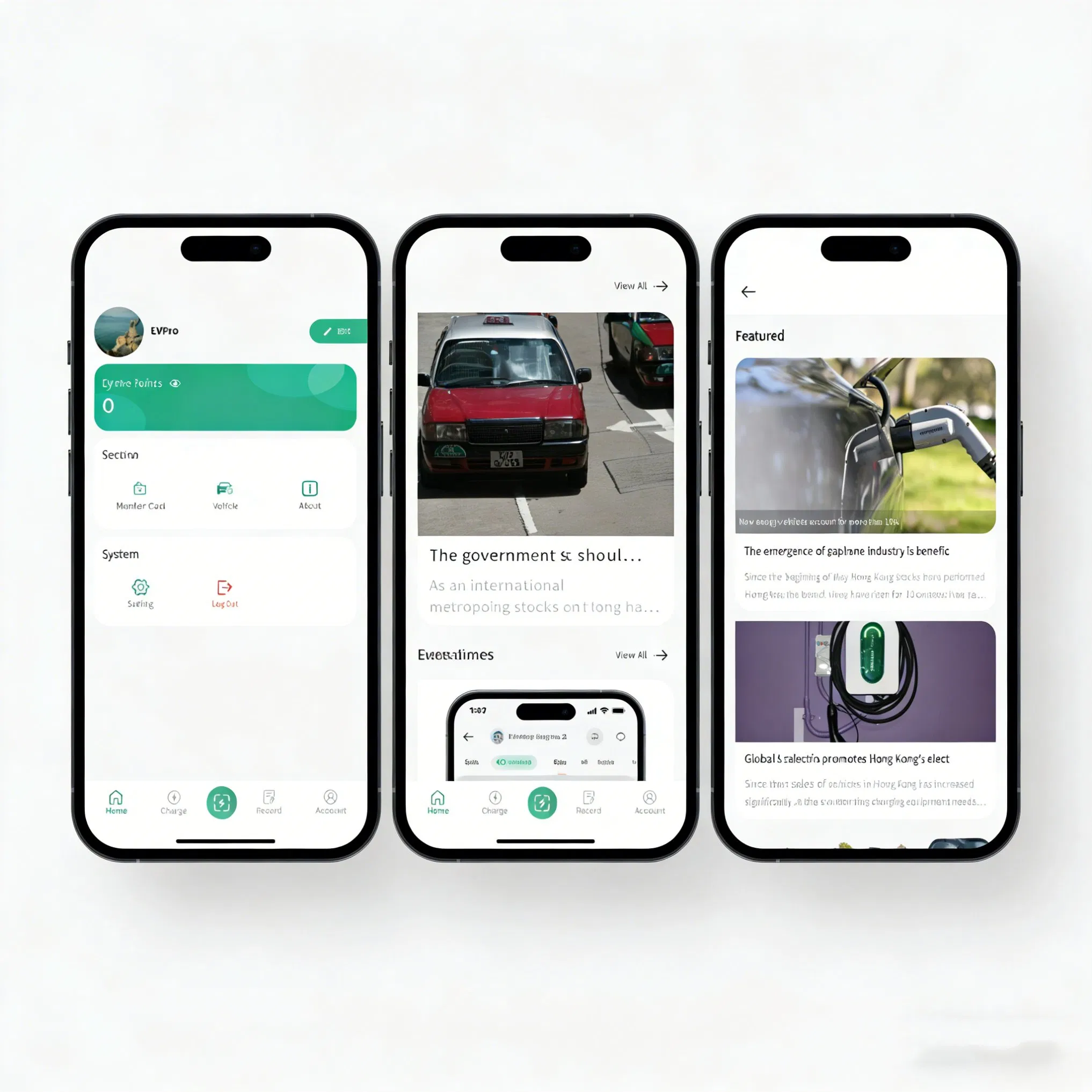 Evpro Global EV Charging Solution APP-Station Search, Charging Management, Membership System, Points, Ios and Android Supported