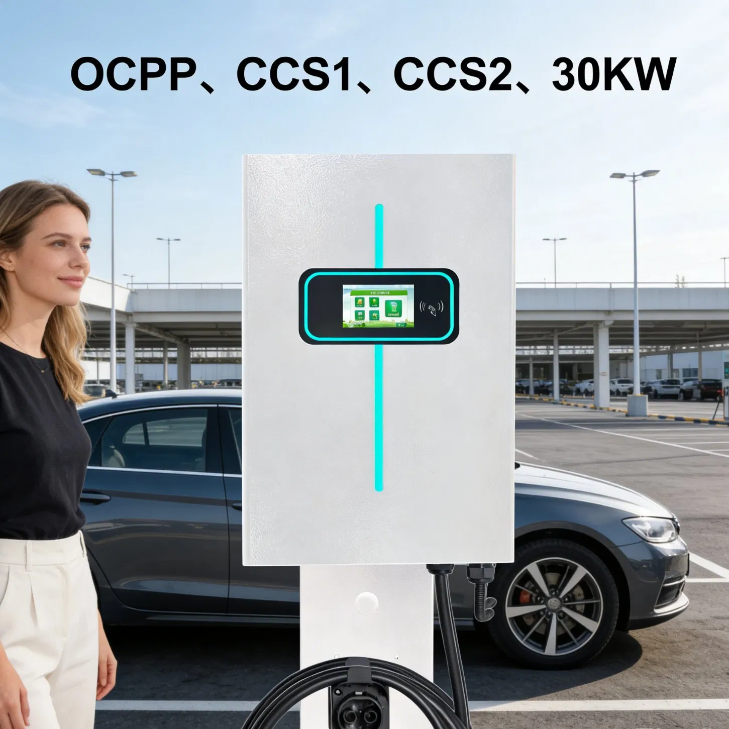 40kw Ocpp CCS2 EV Charging Station for Efficient Energy Management