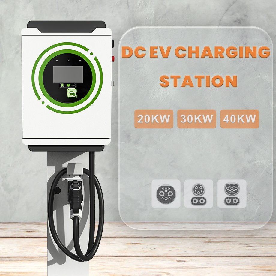 DC Quick Charger Wall-Mounted 40kw Charging Station GB/T IP54 OEM ODM Service EV Charger