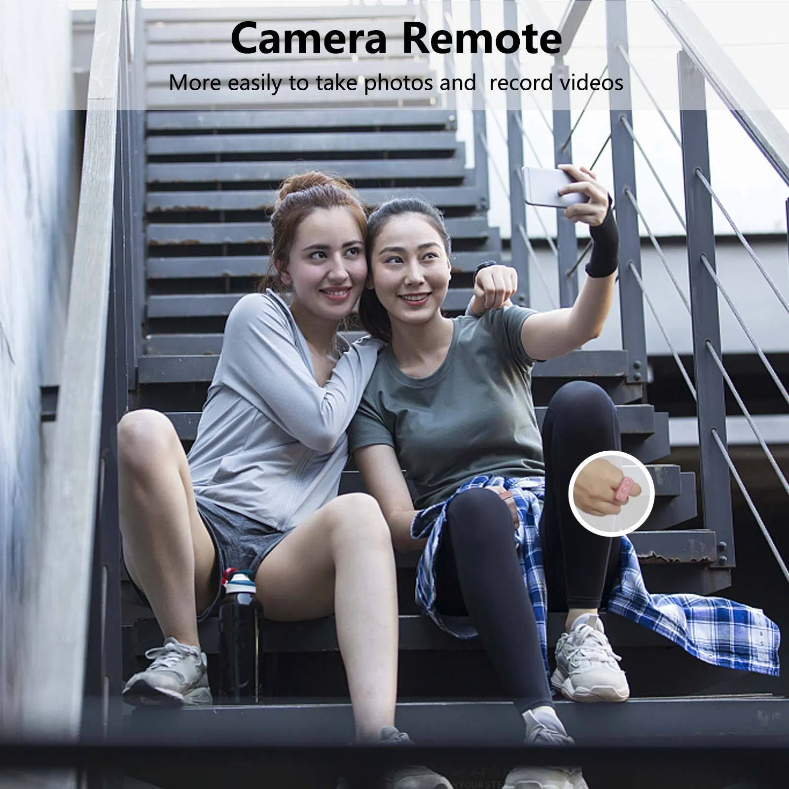 Wireless E-Reader Controller for Kindle Tiktok Remote Control Ring Charging Case Smart Page Turner