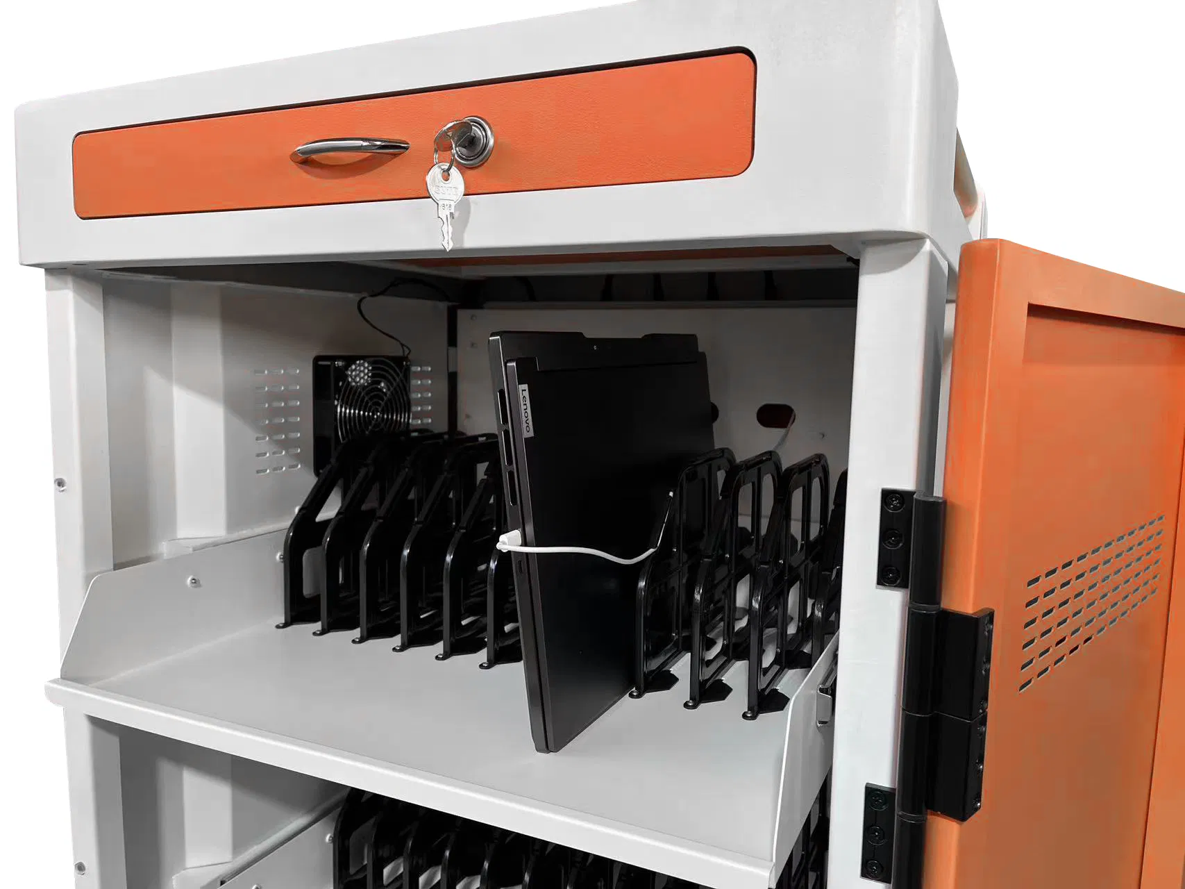 Laptop Tablet Charging Cart Power Distribution Cabinet for School Use