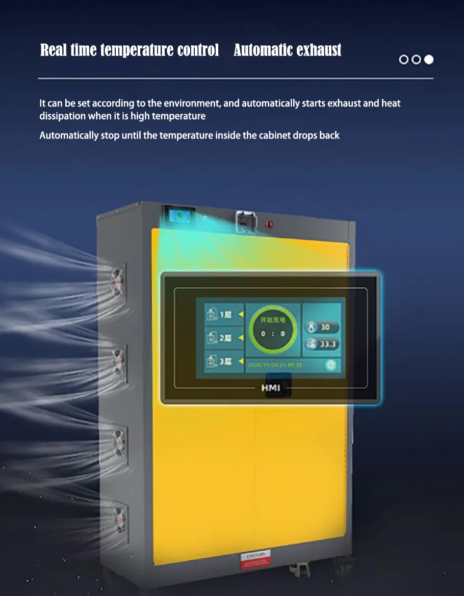 Smart Yellow C-Type Charging Cabinet