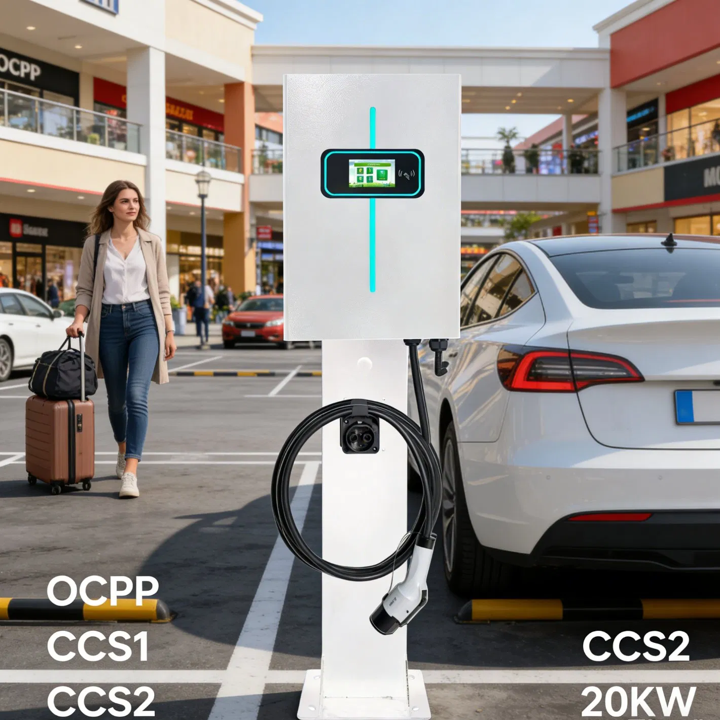 40kw Ocpp CCS2 EV Charging Station for Efficient Energy Management