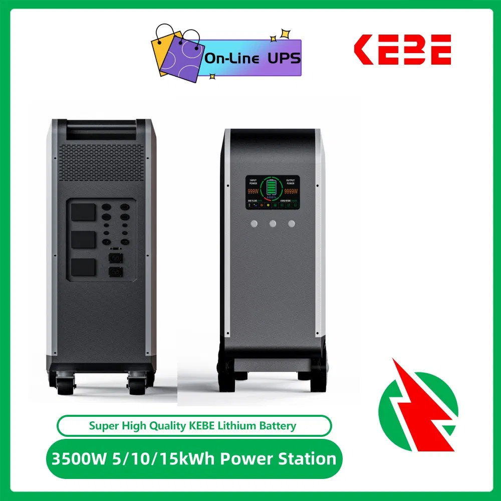 15kwh 4000W EV Charging Household Solar Power System Lithium Battery Online UPS Energy Storage System