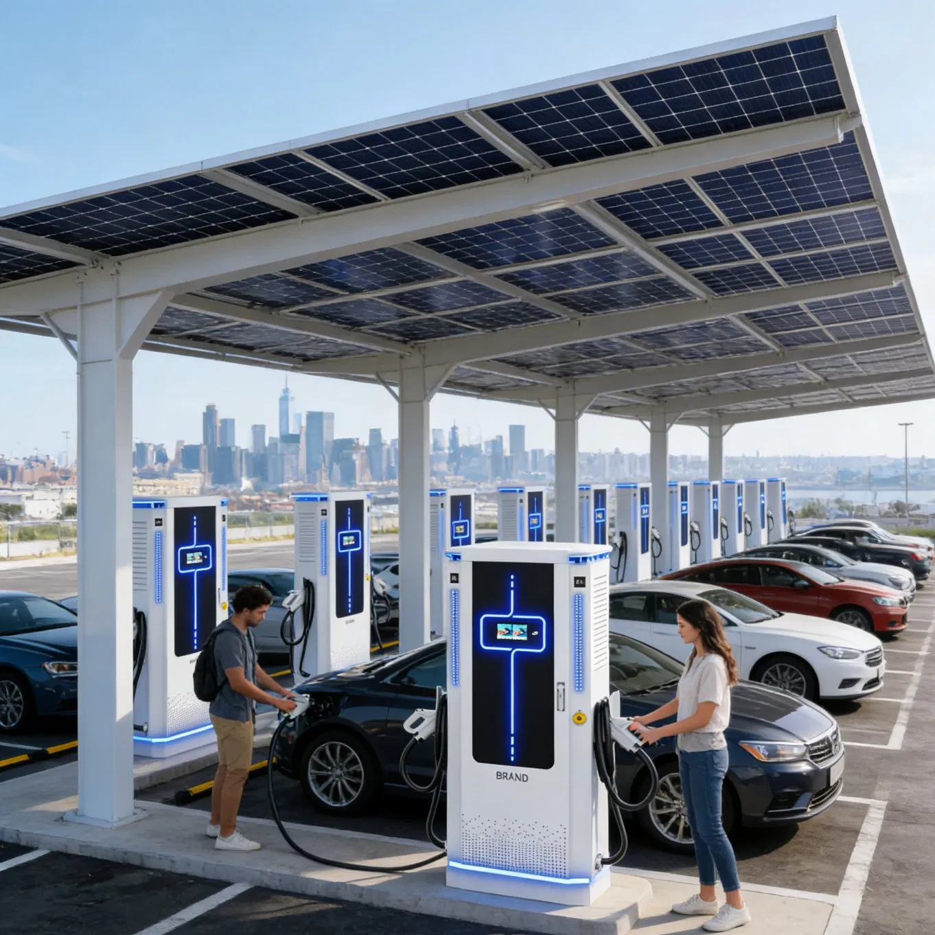 Ocpp CE CCS2 EV Charging Station 60kw 80kw for Fleet Management