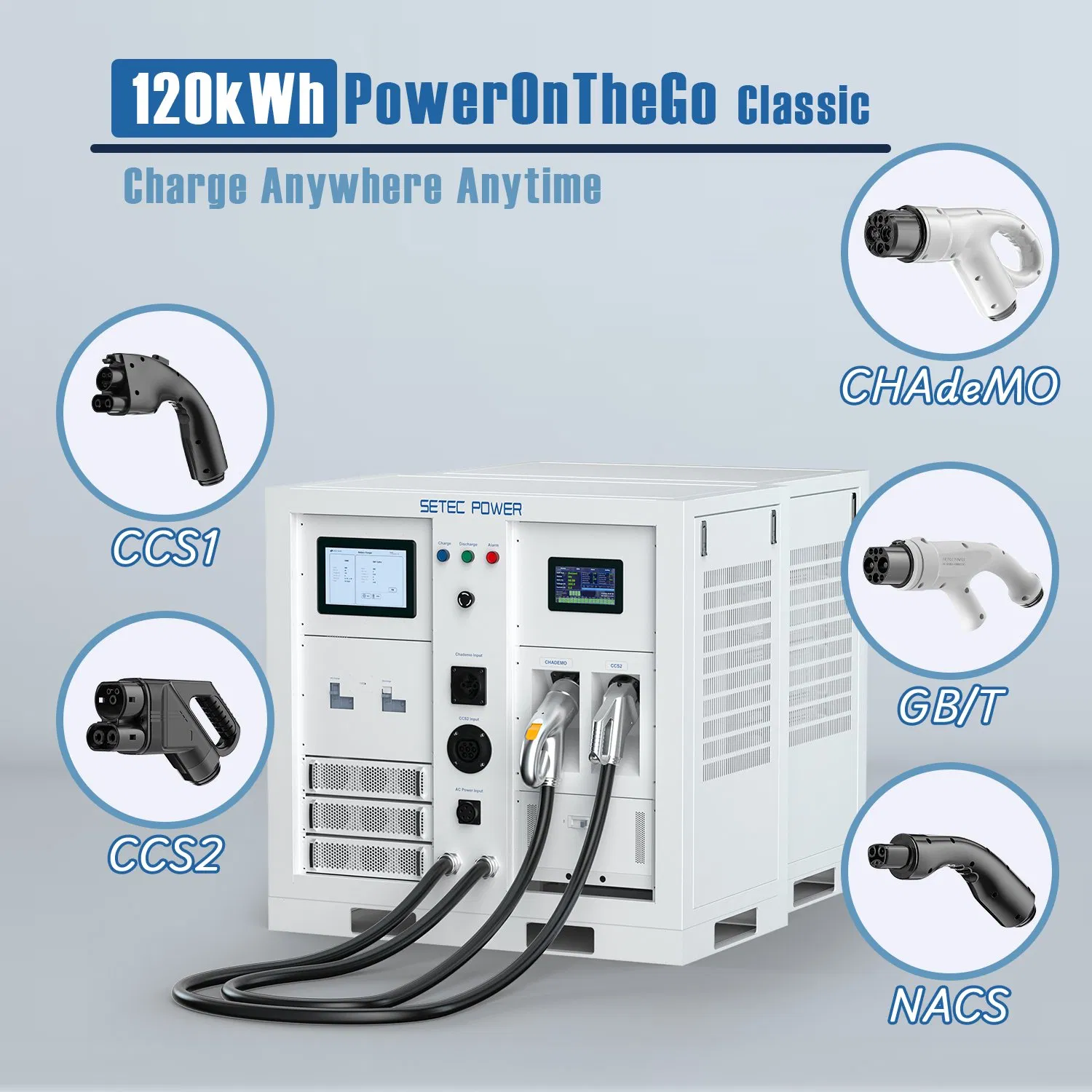 Versatile 120kwh mobile Battery System for Energy Storage for Home Charging with DC