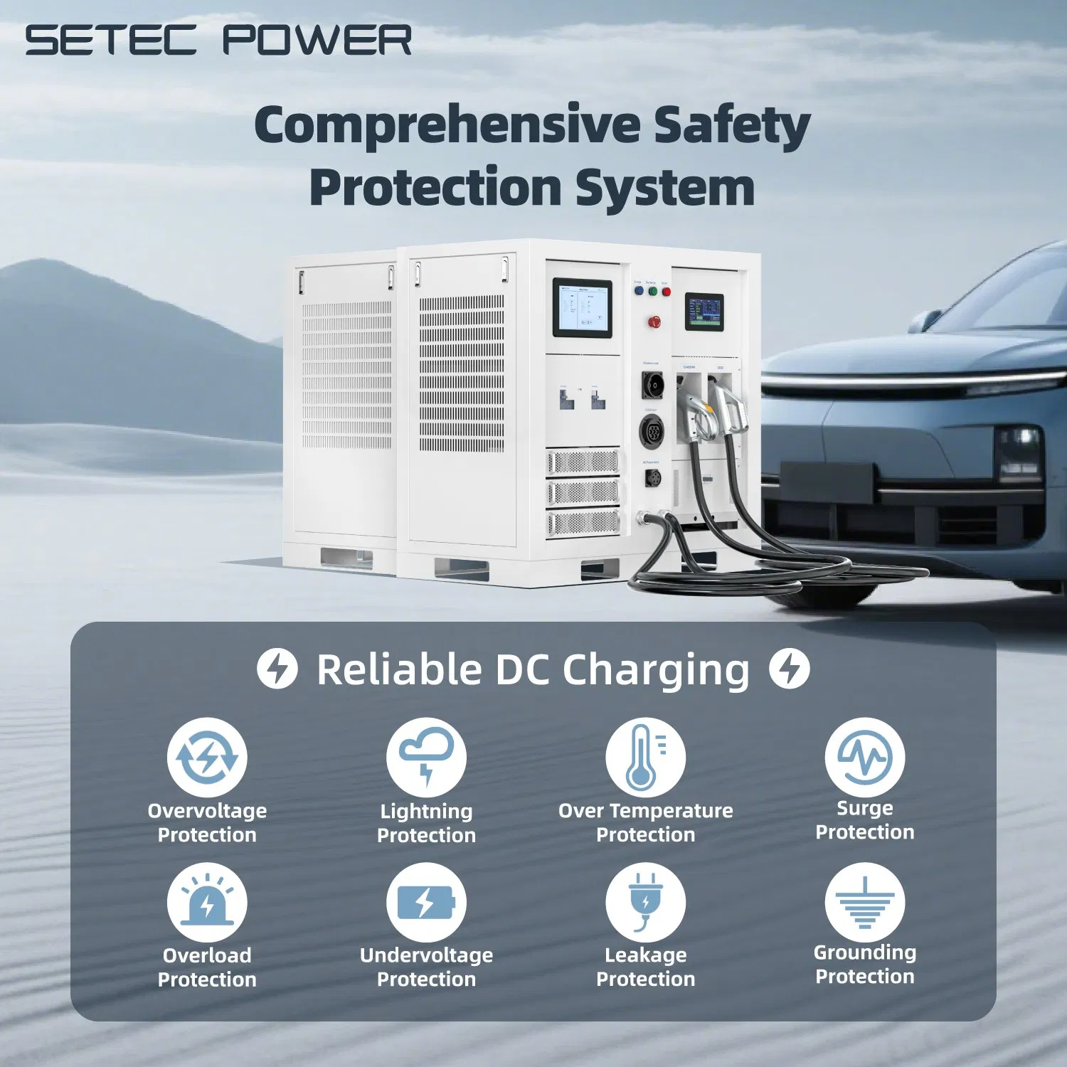 SETEC POWER 30kWh-1MWh Off-grid Electric Cars charging System Large Capacity Option Battery Storage System