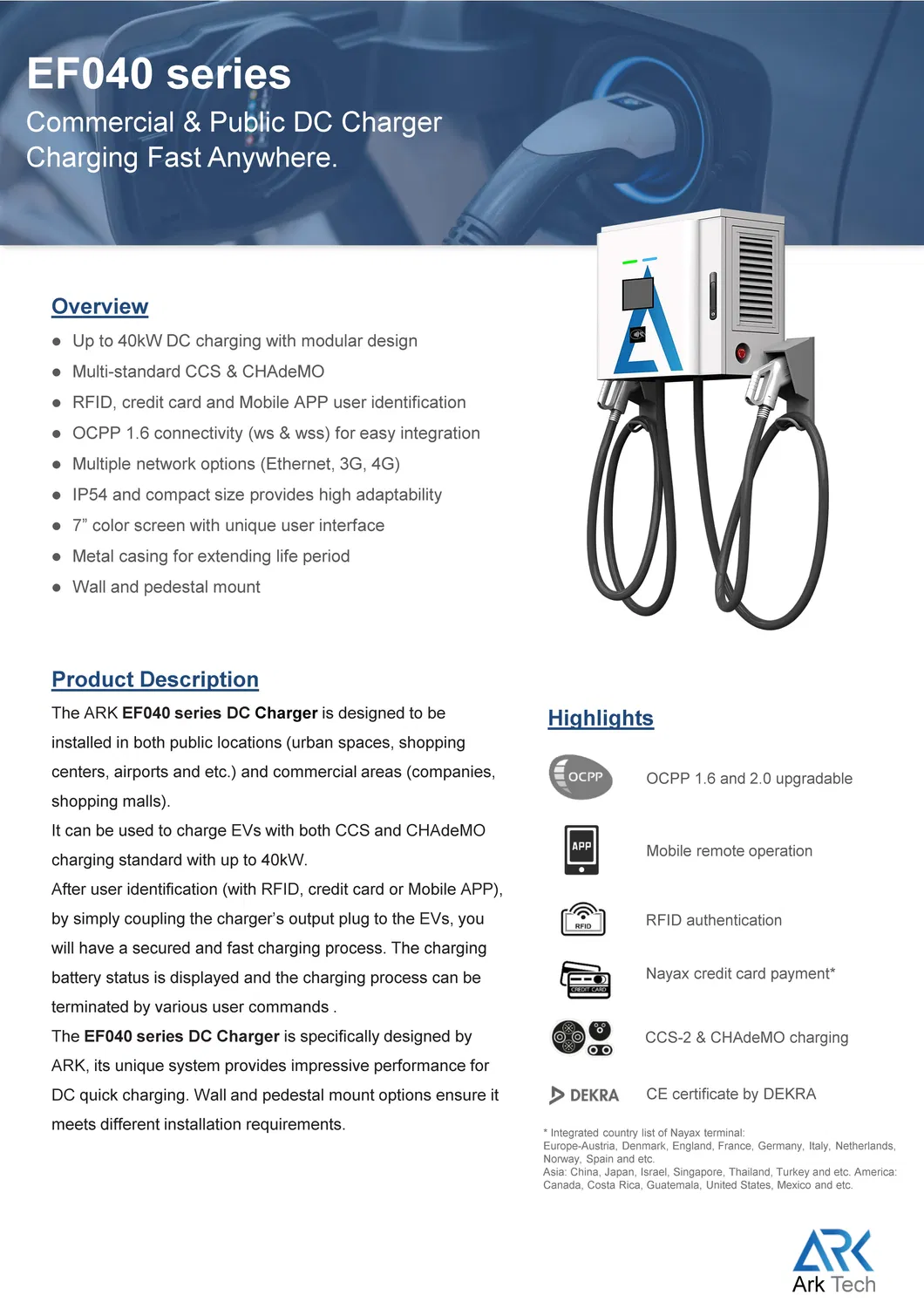 DC EV Charging Station Detail 1