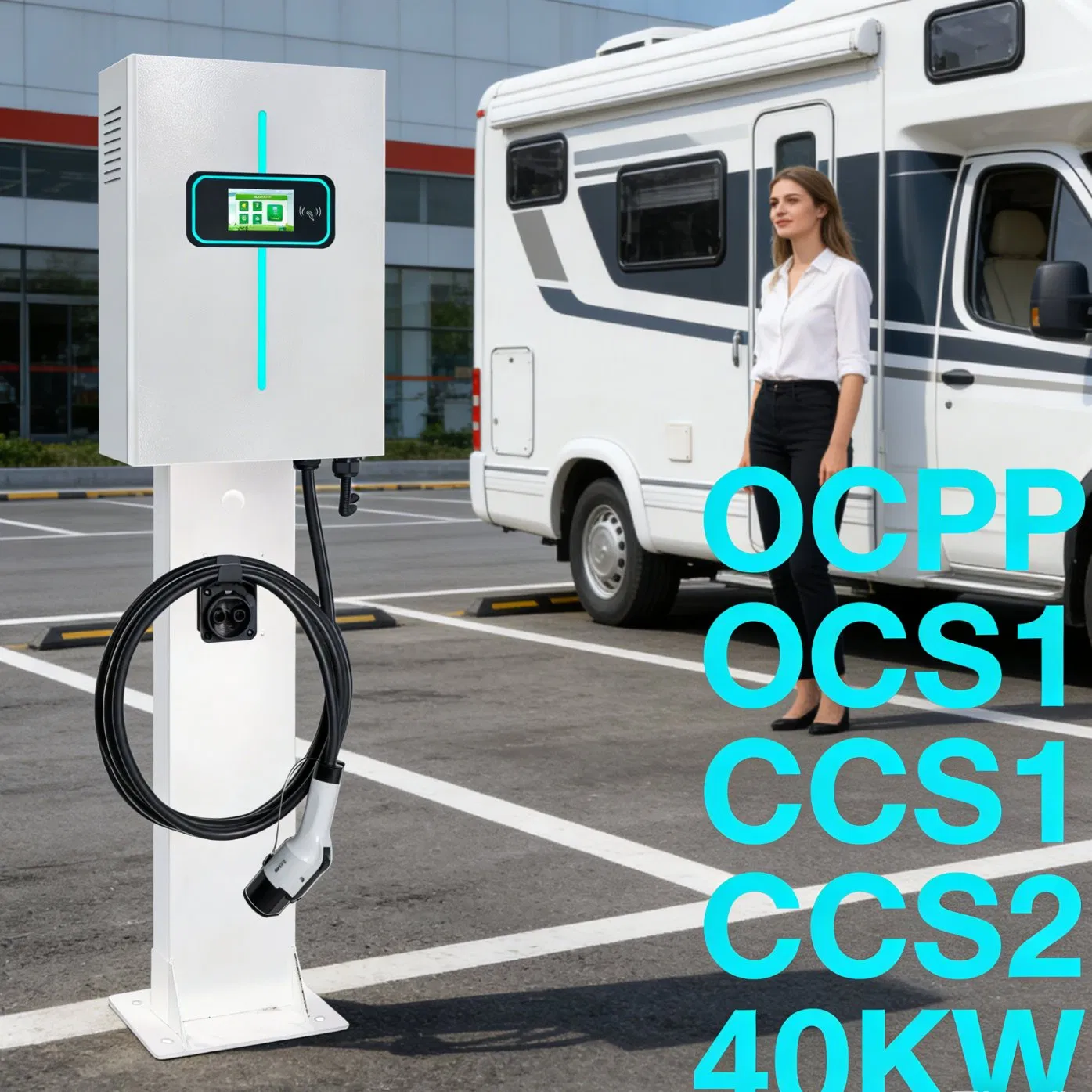 40kw Ocpp CCS2 EV Charging Station for Efficient Fleet Management