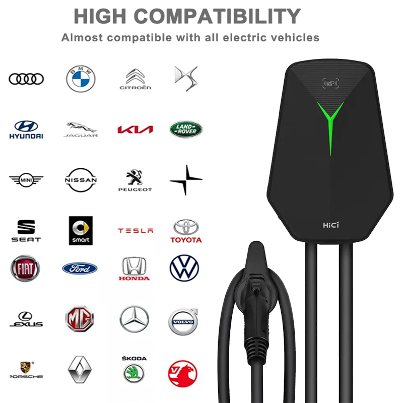7kw 11kw 22kw Type 1 Type 2 Gbt AC EV Charger Station