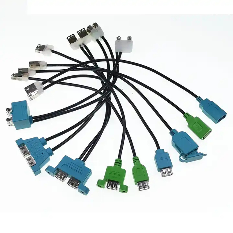 OEM Micro USB 2.0 Cable Overmolded Computer Charging Cable Assemblies for Date Wire Harness