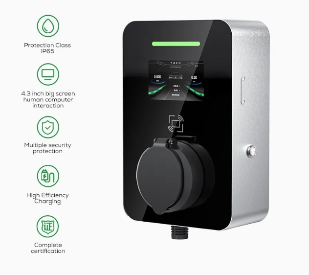 Commercial Version 3 Phase Type 2 IP 66 Wall-Mounted 22kw Fast Charging Station