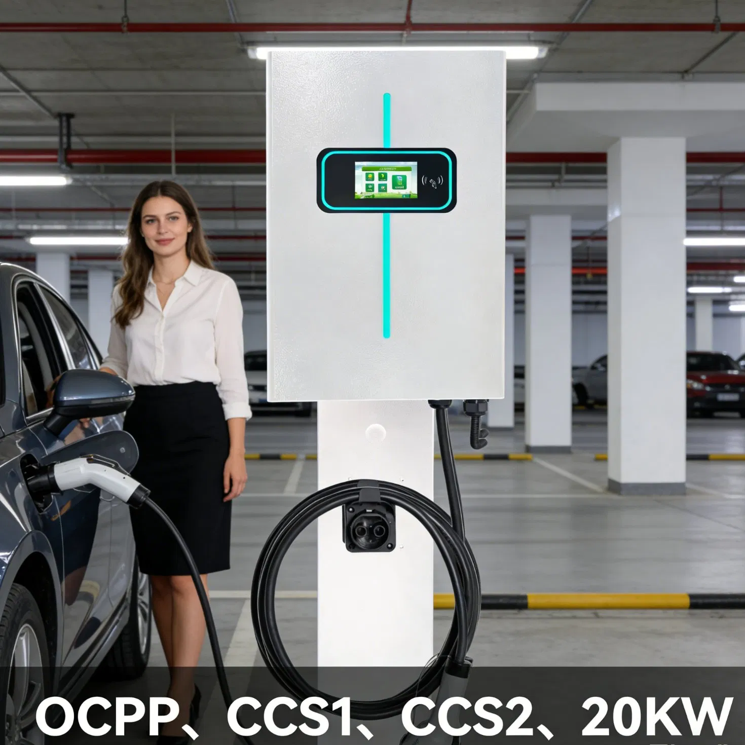 40kw Ocpp CCS2 EV Charging Station for Efficient Fleet Management