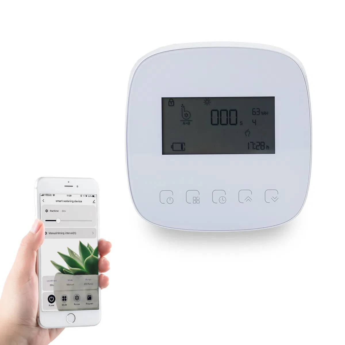 Smart WiFi Automatic Watering Timer, Mincohome Irrigation System Controller for Plants