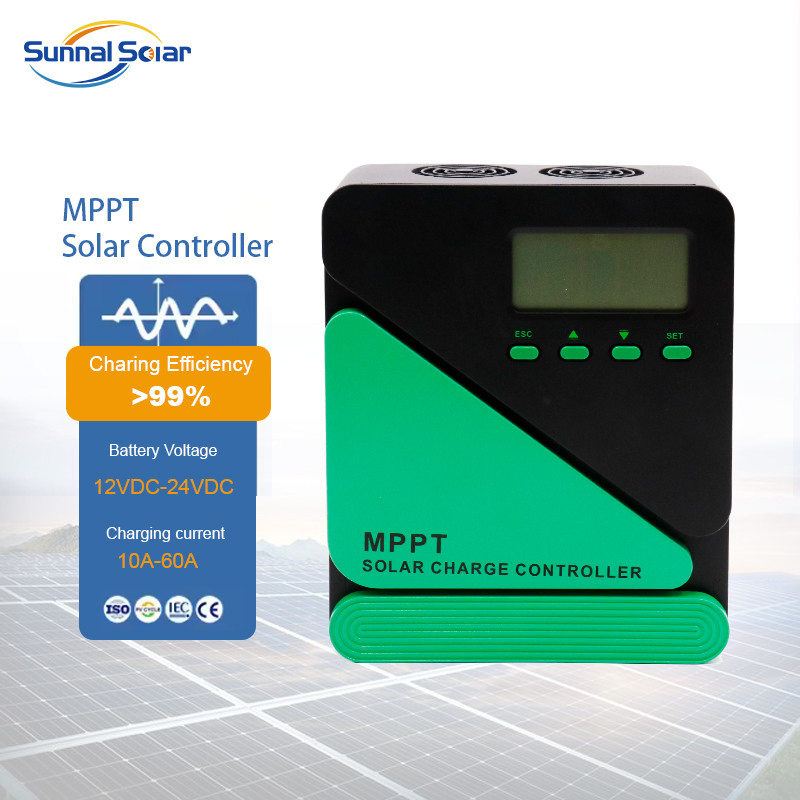 Manufacturer Best MPPT 24 V 10 AMP 20 AMP 30 AMP IP67 Smart Solar Charge Controller for Solar Panel System