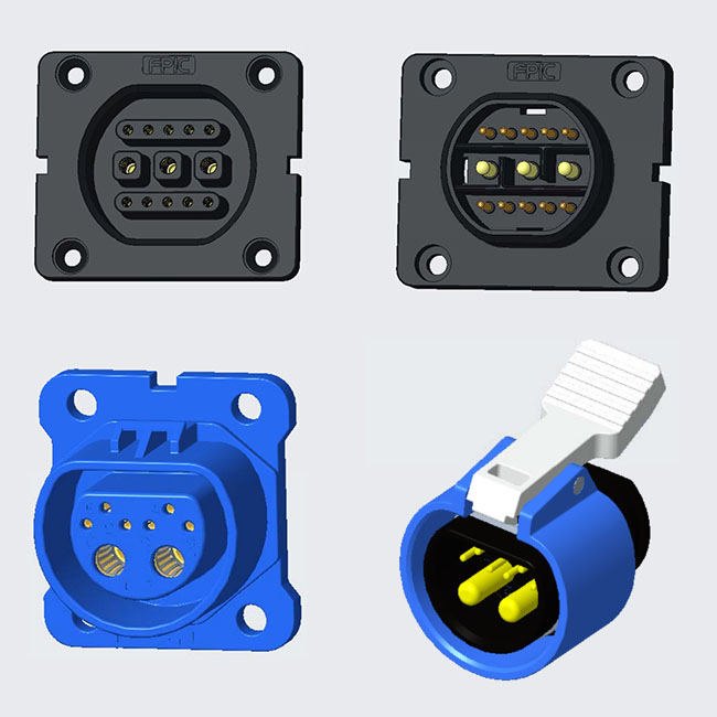 Factory Price Interface Charging and Discharging of Battery Side Push-Pull Locking in Line E-Bike Battery Connector